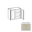 W4230 Wood White Shaker Wall Cabinet White Shaker 1