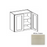 W4230 Wood White Shaker Wall Cabinet White Shaker 1