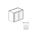 Framed Shaker Premium Wood White Shaker Wall Cabinet Natural clear coat 1