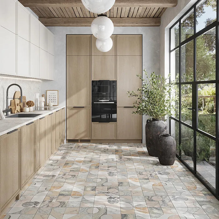 Modulo Rosewater Marble Mosaic Textured & Honed 3