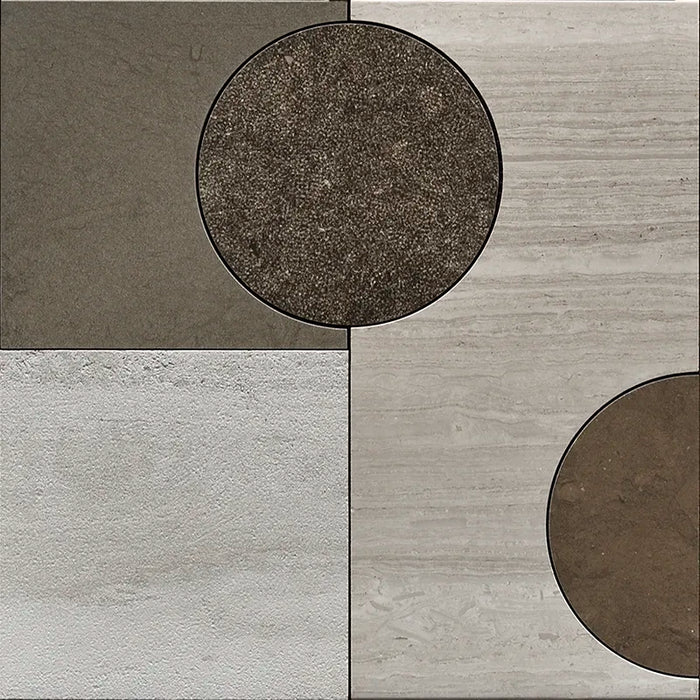 Modulo Sepia Marble Mosaic Textured & Honed 1