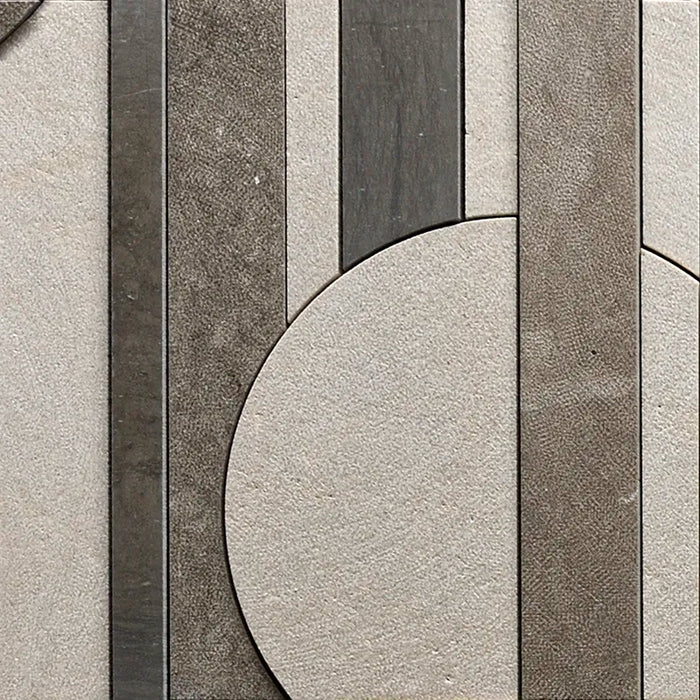 Tempo Sepia Marble Mosaic Textured & Honed 1