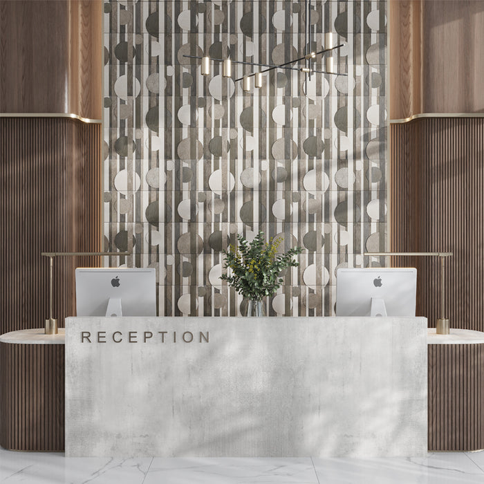 Tempo Sepia Marble Mosaic Textured & Honed 2