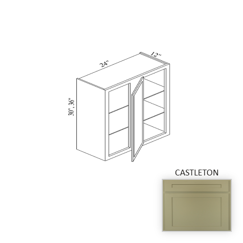 WBC2430 Wood Castleton Corner Blind Base Cabinet Castleton 1