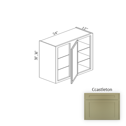 WBC2430 Wood Castleton Corner Blind Base Cabinet Castleton 1