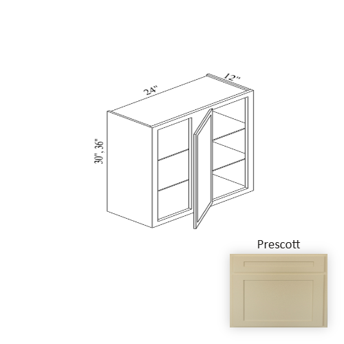 WBC2430 Wood Prescott Corner Blind Base Cabinet Prescott 1