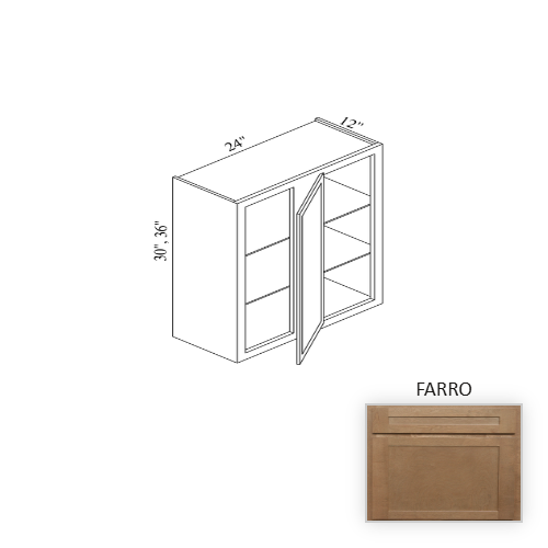 WBC2436 Wood Farro Corner Blind Base Cabinet Farro 1
