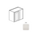 Framed Shaker Classic Wood Dove White Wall Cabinet Natural clear coat 1