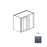 Framed Shaker Signature Wood Midnight Blue Wall Cabinet Natural clear coat 1