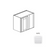 Framed Shaker Premium Wood White Shaker Wall Cabinet Natural clear coat 1