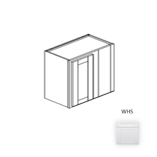 Framed Shaker Premium Wood White Shaker Wall Cabinet Natural clear coat 1