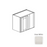 Framed Shaker Classic Wood Dove White Wall Cabinet Natural clear coat 1