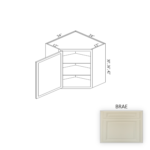 WCD2430 Wood Brae Corner Blind Base Cabinet Brae 1
