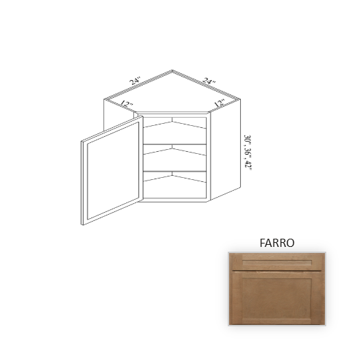 WCD2430 Wood Farro Corner Blind Base Cabinet Farro 1