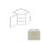 WCD2430 Wood White Shaker Corner Blind Base Cabinet White Shaker 1