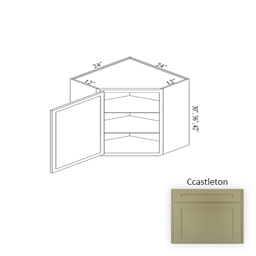 WCD2436 Wood Castleton Corner Blind Base Cabinet Castleton 1