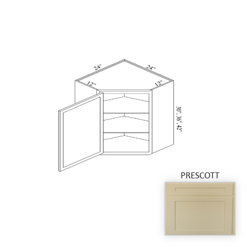 WCD2436 Wood Prescott Corner Blind Base Cabinet Prescott 1