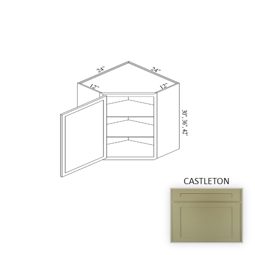 WCD2442 Wood Castleton Corner Blind Base Cabinet Castleton 1