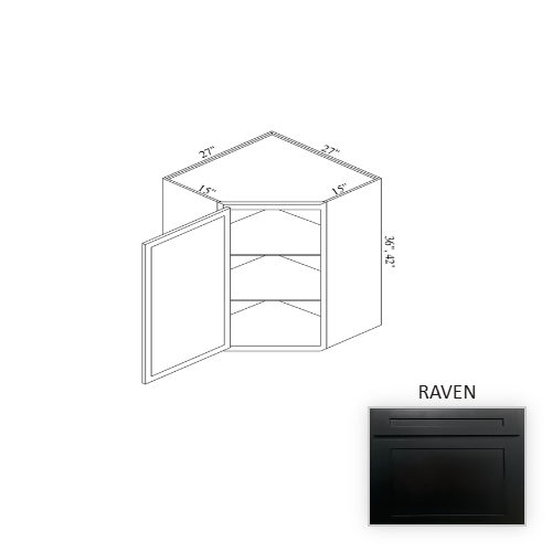 WCD273615 Wood Raven Corner Blind Base Cabinet Raven 1