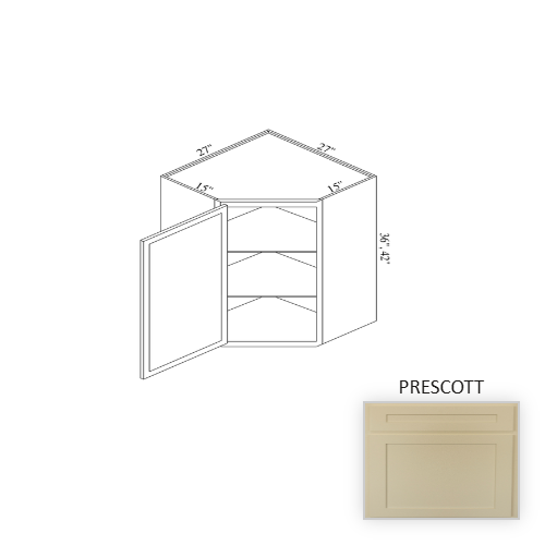 WCD274215 Wood Prescott Corner Blind Base Cabinet Prescott 1