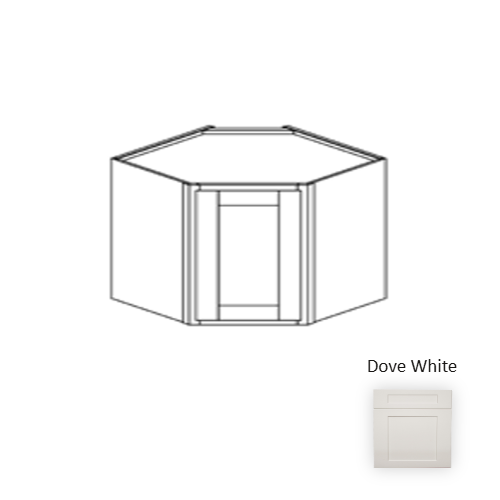 Framed Shaker Classic Wood Dove White Wall Cabinet Natural clear coat 1