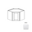 Framed Shaker Premium Wood Micro White Shaker Wall Cabinet Natural clear coat 1