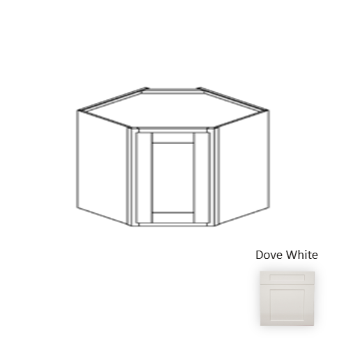 Framed Shaker Classic Wood Dove White Wall Cabinet Natural clear coat 1
