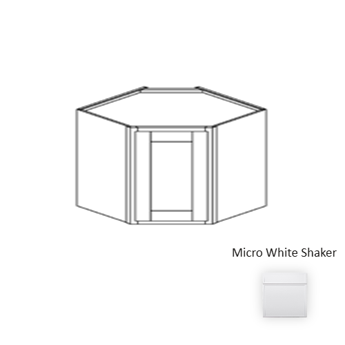 Framed Shaker Premium Wood Micro White Shaker Wall Cabinet Natural clear coat 1