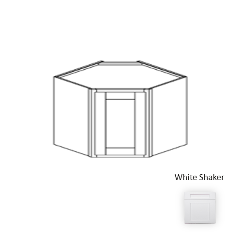 Framed Shaker Premium Wood White Shaker Wall Cabinet Natural clear coat 1
