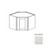 Framed Shaker Classic Wood Dove White Wall Cabinet Natural clear coat 1