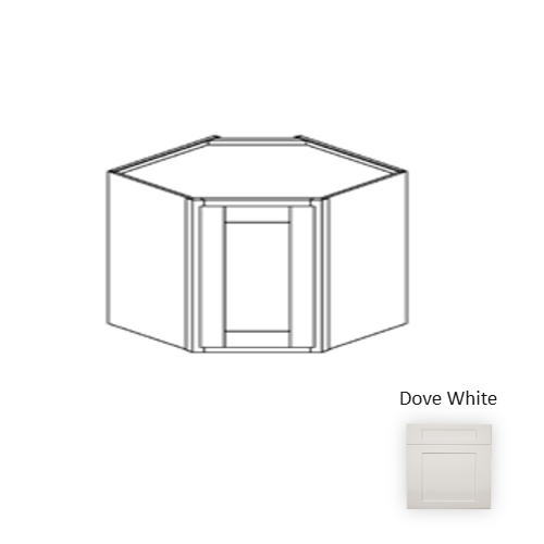 Framed Shaker Classic Wood Dove White Wall Cabinet Natural clear coat 1
