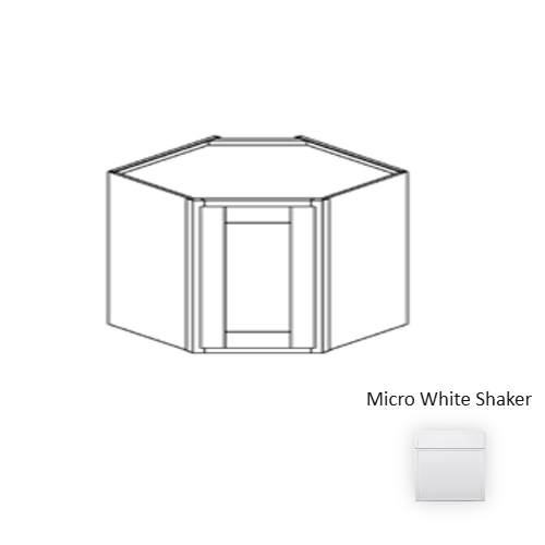 Framed Shaker Premium Wood Micro White Shaker Wall Cabinet Natural clear coat 1