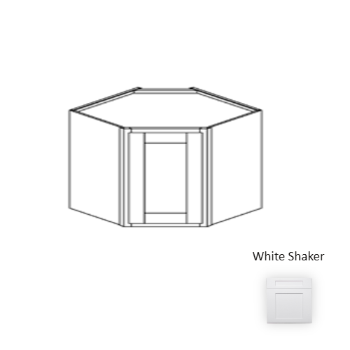 Framed Shaker Premium Wood White Shaker Wall Cabinet Natural clear coat 1