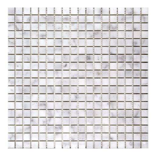 Carrara Natural Stone White Mosaic Polished 1