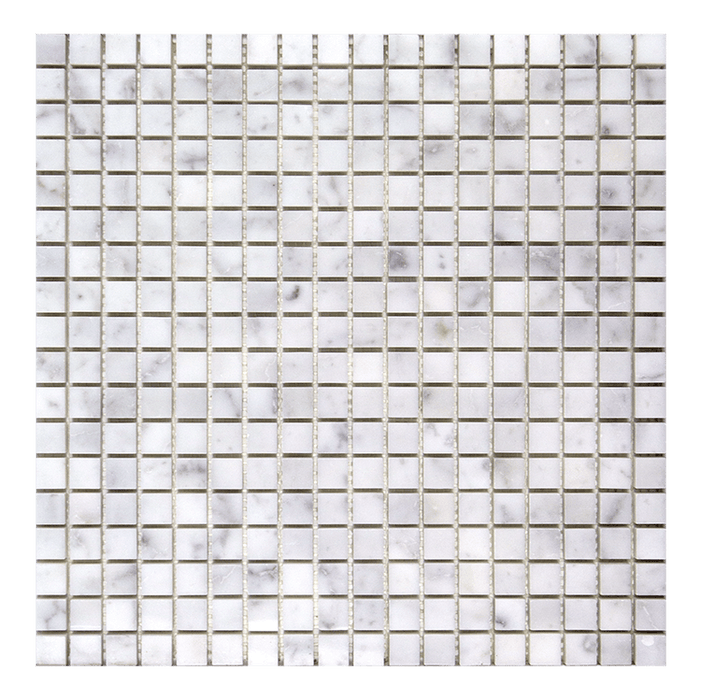 Carrara Natural Stone White Mosaic Polished 1