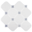 Thassos Natural Stone Blue Dot Mosaic Honed 1