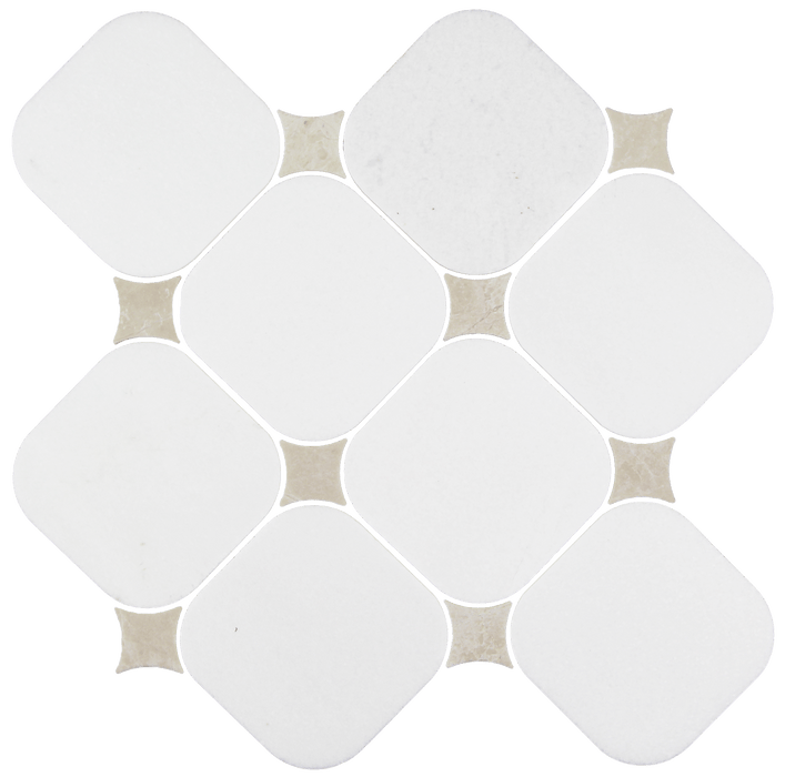 Thassos Natural Stone Nova Mosaic Honed 1