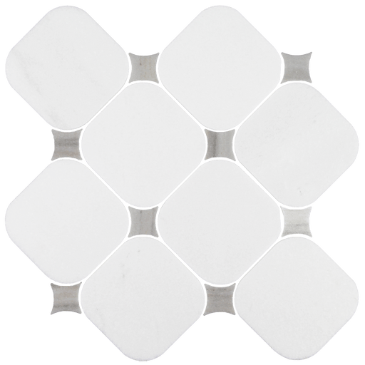 Thassos Natural Stone Skyline Mosaic Honed 1