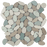 Terrazzo White Green Tan Natural Stone Mosaic - Pebble