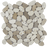 Terrazzo White Tan Natural Stone Mosaic - Pebble