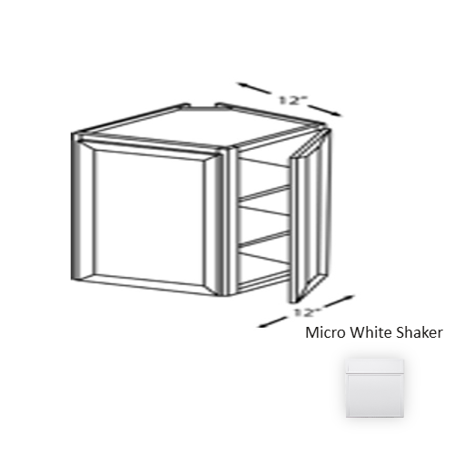 Framed Shaker Premium Wood Micro White Shaker Wall Cabinet Natural clear coat 1