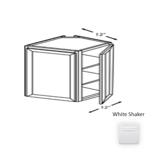 Framed Shaker Premium Wood White Shaker Wall Cabinet Natural clear coat 1