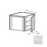 Framed Shaker Classic Wood Dove White Wall Cabinet Natural clear coat 1