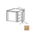 Framed Shaker Deluxe Wood Honey Wheat Wall Cabinet Natural clear coat 1