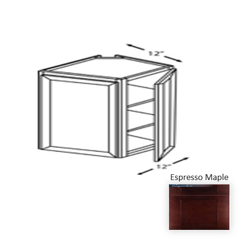 Framed Shaker Classic Wood Espresso Maple Wall Cabinet Natural clear coat 1