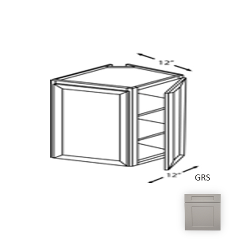 Framed Shaker Premium Wood Grey Shaker Wall Cabinet Natural clear coat 1