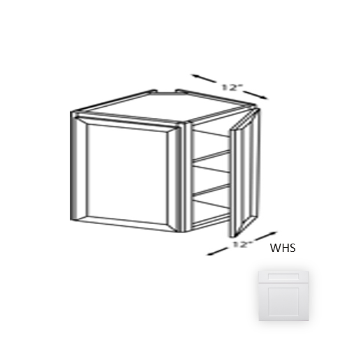 Framed Shaker Premium Wood White Shaker Wall Cabinet Natural clear coat 1