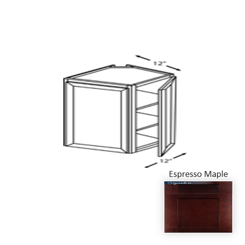 Framed Shaker Classic Wood Espresso Maple Wall Cabinet Natural clear coat 1