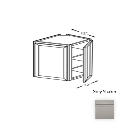 Framed Shaker Premium Wood Grey Shaker Wall Cabinet Natural clear coat 1