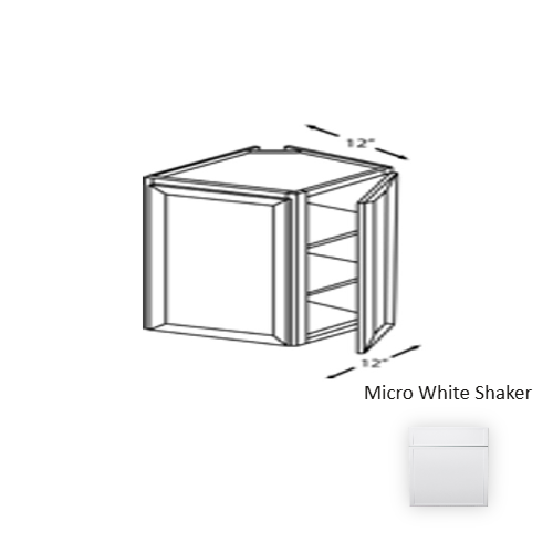 Framed Shaker Premium Wood Micro White Shaker Wall Cabinet Natural clear coat 1